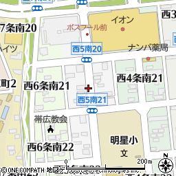 北海道帯広市西５条南21丁目周辺の地図