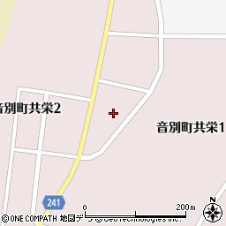 北海道釧路市音別町共栄周辺の地図