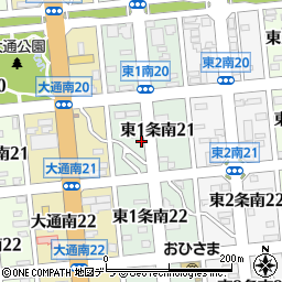 北海道帯広市東１条南21丁目11周辺の地図