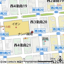 帯広信用金庫中央支店南出張所周辺の地図