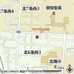琴和福祉会館周辺の地図
