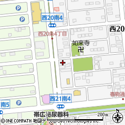 北海道新聞　販売所ながさわ販売所周辺の地図