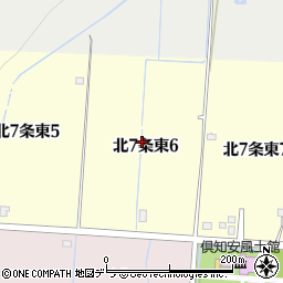 北海道倶知安町（虻田郡）北７条東周辺の地図