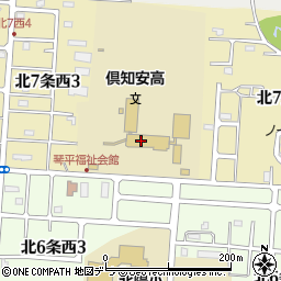 倶知安高校周辺の地図