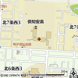 北海道倶知安高等学校周辺の地図