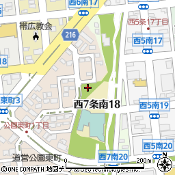 公園東第1児童公園周辺の地図