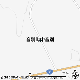 北海道釧路市音別町中音別周辺の地図
