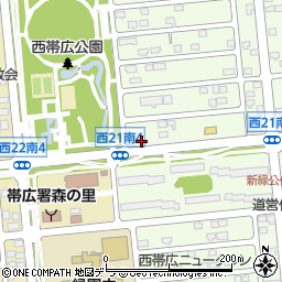 Curry ＆ Cafe SAMA 帯広店周辺の地図