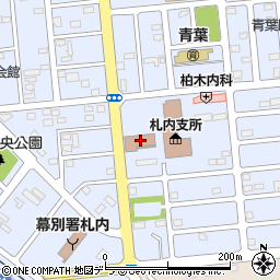 札内郵便局周辺の地図