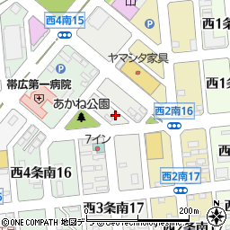 北海道帯広市西３条南15丁目11周辺の地図