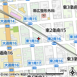 北海道帯広市東１条南15丁目16周辺の地図