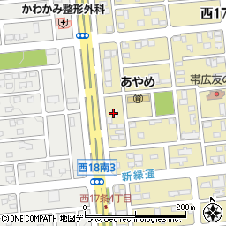 株式会社サニクリーン北海道　帯広営業所周辺の地図