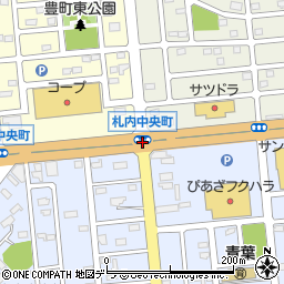札内中央町周辺の地図
