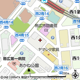 トヨタレンタリース帯広帯広駅南店周辺の地図