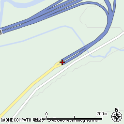 むかわ穂別ＩＣ周辺の地図