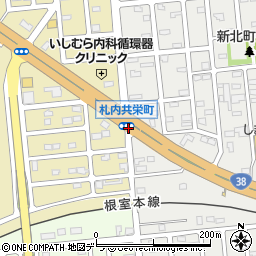 札内新北町周辺の地図