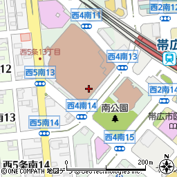 帯広長崎屋内郵便局 ＡＴＭ周辺の地図