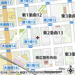 北海道帯広市東１条南13丁目12周辺の地図