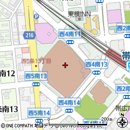 長崎屋帯広店周辺の地図