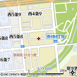 北海道河西郡芽室町西４条8丁目1周辺の地図