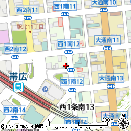 日産レンタカー帯広駅前店周辺の地図
