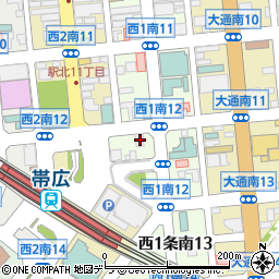 セイコーマート帯広駅前店周辺の地図