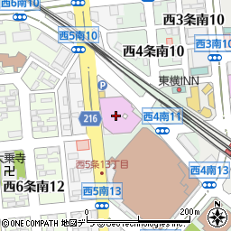 帯広市民文化ホール　大ホール周辺の地図