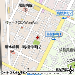 恵庭市役所島松支所周辺の地図