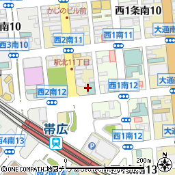 株式会社北海道真和エンタープライズ　帯広営業所周辺の地図