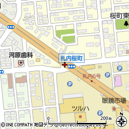 札内桜町周辺の地図