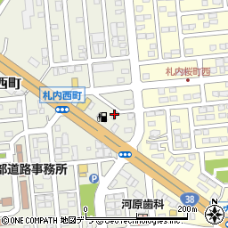 北海道エネルギー株式会社　帯広販売支店セルフ札内中央ＳＳ周辺の地図