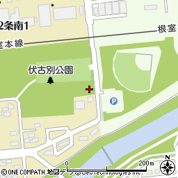 伏古別公園トイレ周辺の地図