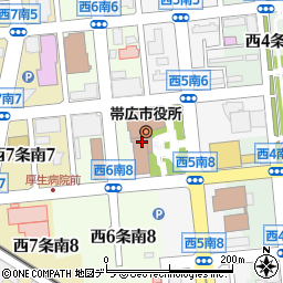 帯広市役所　経済部経営室経済企画課経済企画係周辺の地図