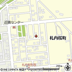 北海道中川郡幕別町札内桜町61-37周辺の地図