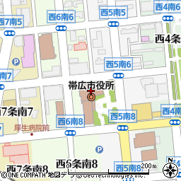 北洋銀行帯広市役所 ＡＴＭ周辺の地図