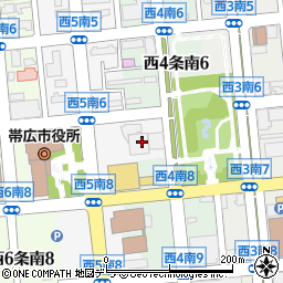 北海道総合通信網株式会社　帯広サービスセンター周辺の地図