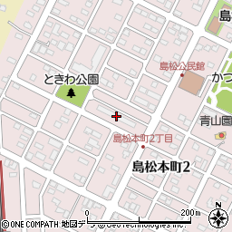 島松駐屯地北宿舎周辺の地図