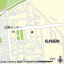 北海道中川郡幕別町札内桜町61-34周辺の地図
