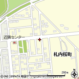 北海道中川郡幕別町札内桜町61-38周辺の地図