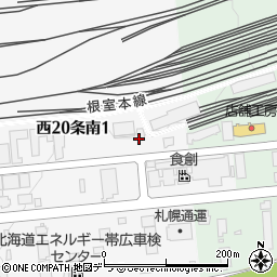ジャパン建材株式会社　帯広営業所周辺の地図