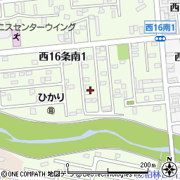 北海道帯広市西１６条南1丁目15周辺の地図