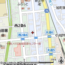 帯広ヤクルト販売株式会社池田センター周辺の地図