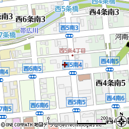 北海道帯広市西５条南4丁目8周辺の地図