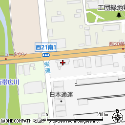 日本通運株式会社　帯広支店・海上コンテナ周辺の地図