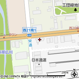 日本通運株式会社　帯広支店周辺の地図