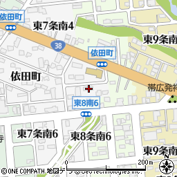 北海道帯広市依田町44周辺の地図