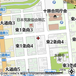 カローラ帯広株式会社　新点工場周辺の地図
