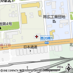 東北海道いすゞ自動車株式会社　帯広中古車センター周辺の地図