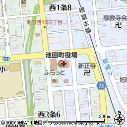 池田町役場議会　事務局周辺の地図
