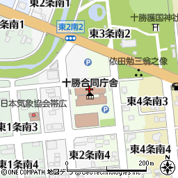 北海道銀行十勝総合振興局 ＡＴＭ周辺の地図